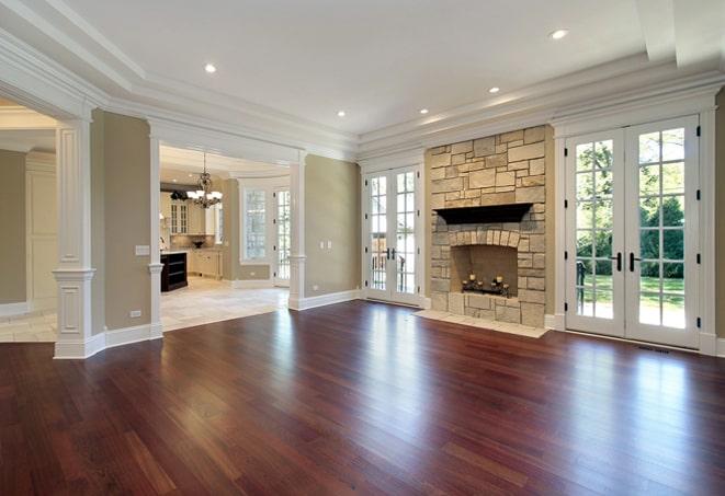 warm, inviting wood floors in traditional home